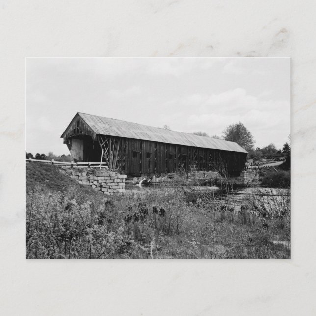 Carte Postale Ancien pont couvert (Devant)