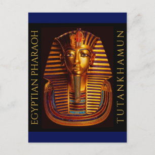 Carte Postale Ancien roi égyptien Tutankhamon Gold Burial Masque