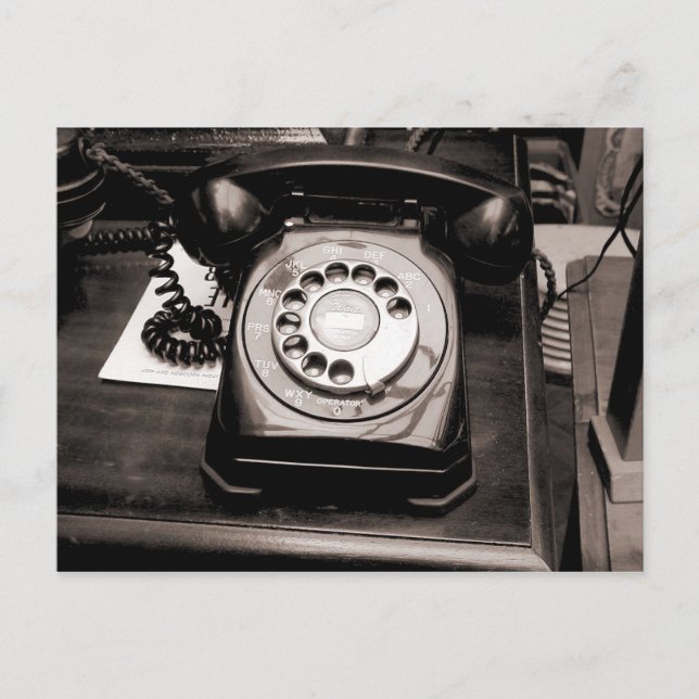 Carte Postale Ancien téléphone (Devant)