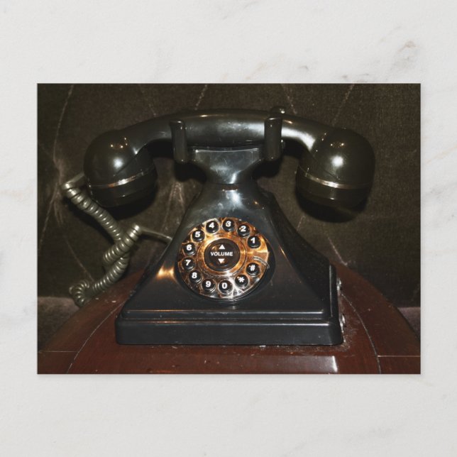 Carte Postale Ancien téléphone Vintage (Devant)