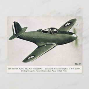 Carte postale ancienne - Avion de chasse Bell P.39