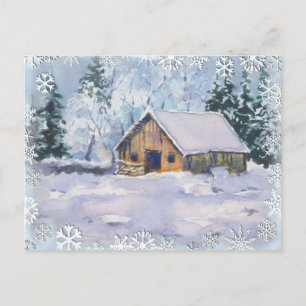 CARTE POSTALE ANCIENNE BARRE D'HIVER PAR SHARON SHARPE