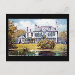 Carte postale ancienne - Bibliothèque du parc Rave