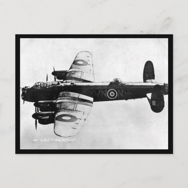 Carte postale ancienne - Bombardier Lancaster de l (Devant)