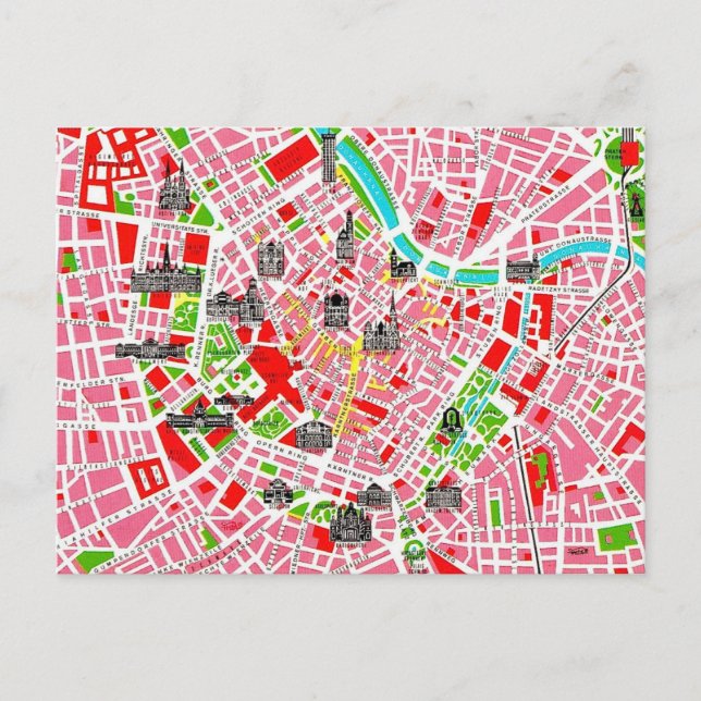 Carte postale ancienne colorée de Vienne (Devant)