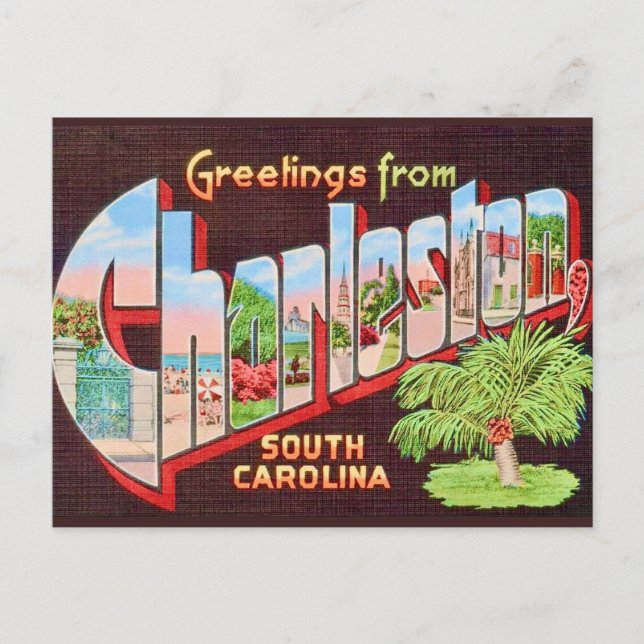 Carte postale ancienne de Charleston Caroline du S (Devant)