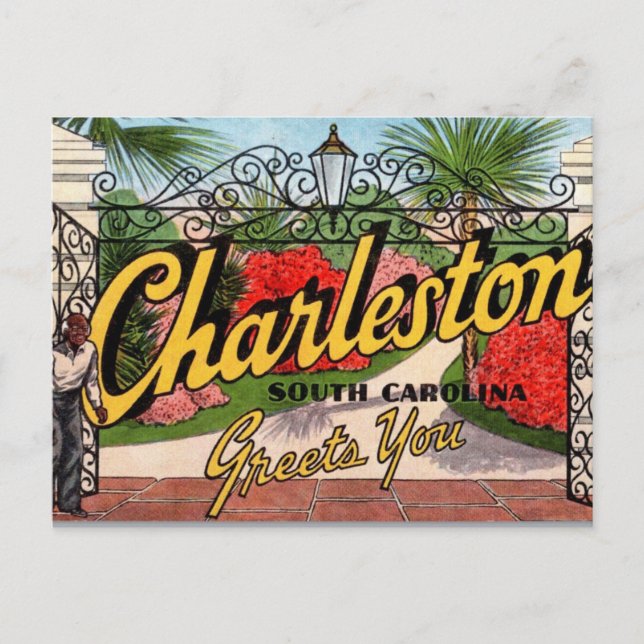 Carte postale ancienne de Charleston SC (Devant)