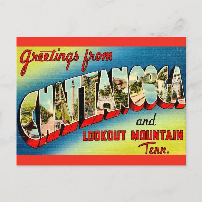 Carte postale ancienne de Chattanooga Tennessee (Devant)