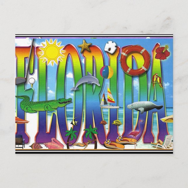 Carte postale ancienne de Floride (Devant)