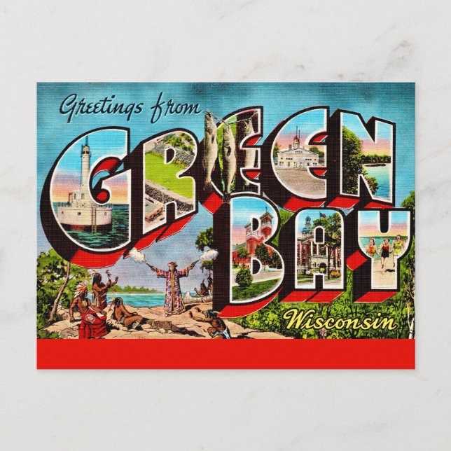 Carte postale ancienne de Green Bay WI (Devant)