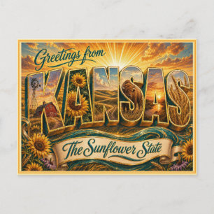 Carte postale ancienne de Kansas