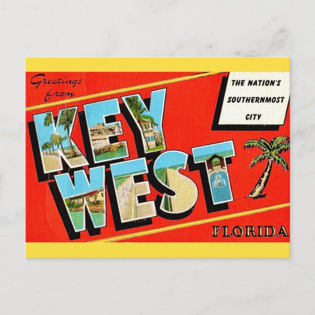 Carte postale ancienne de Key West (Devant)