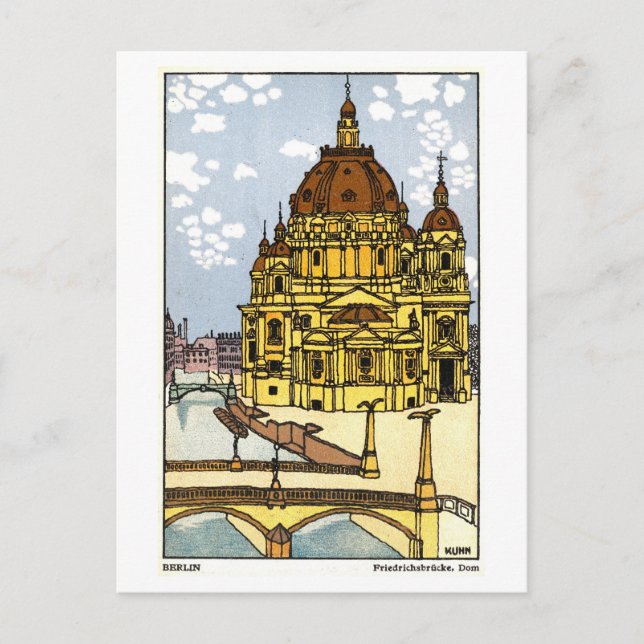 Carte postale ancienne de la cathédrale de Berlin  (Devant)