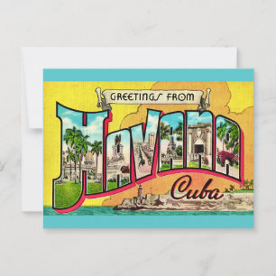 Carte postale ancienne de La Havane Cuba