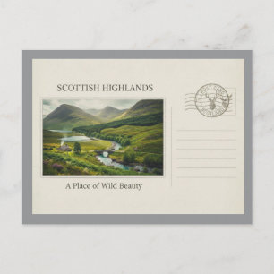 Carte postale ancienne de la nature des Highlands 