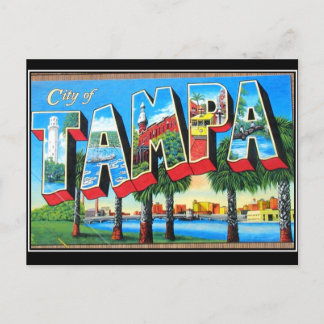 Carte postale ancienne de la ville de Tampa
