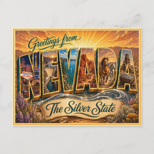 Carte postale ancienne de Nevada (Devant)