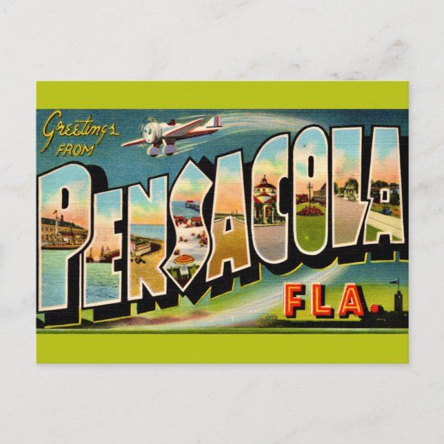 Carte postale ancienne de Pensacola Floride  (Devant)