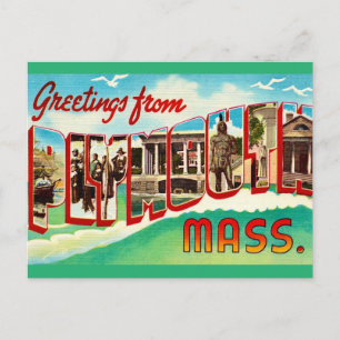 Carte postale ancienne de Plymouth MA