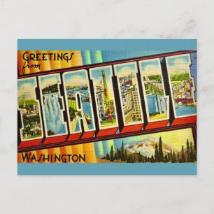 Carte postale ancienne de Seattle, Washington