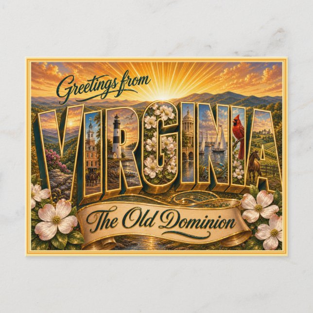 Carte postale ancienne de Virginie (Devant)