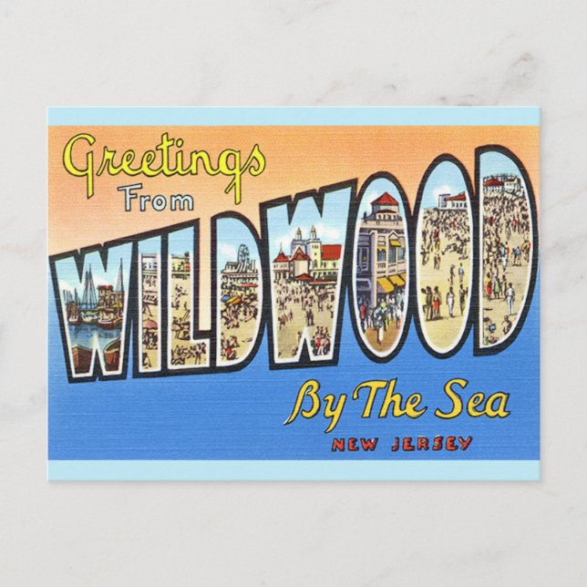 Carte postale ancienne de Wildwood NJ (Devant)