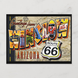 Carte postale ancienne de Winslow Arizona