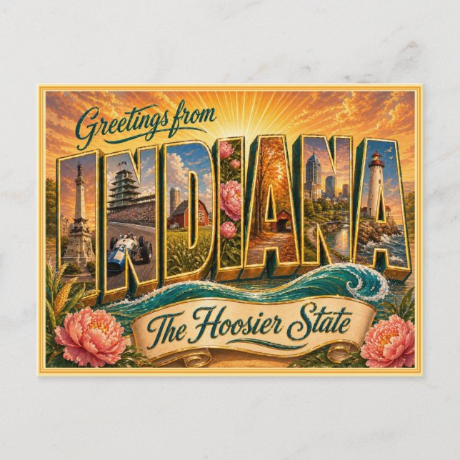 Carte postale ancienne d'Indiana (Devant)
