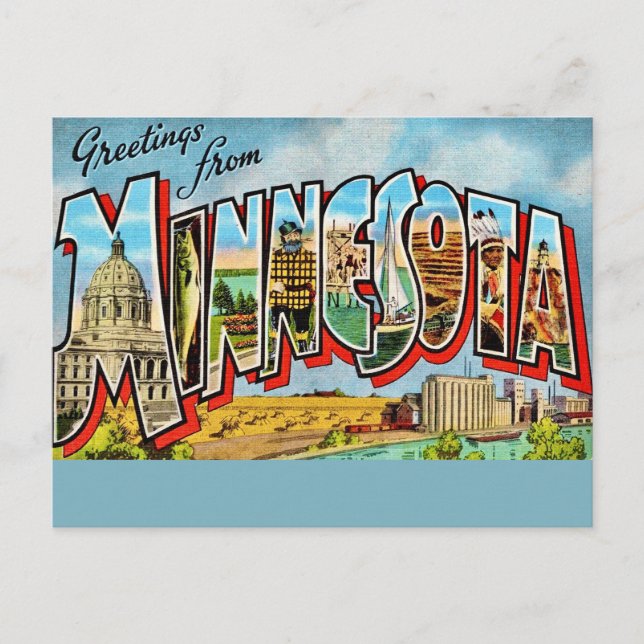 Carte postale ancienne du Minnesota (Devant)