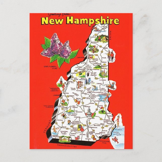 Carte postale ancienne du New Hampshire (Devant)