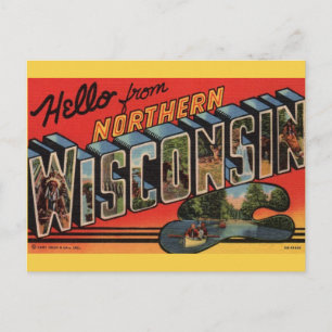 Carte postale ancienne du nord du Wisconsin