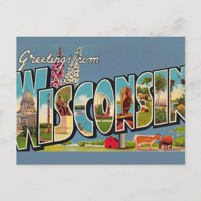 Carte postale ancienne du Wisconsin (Devant)