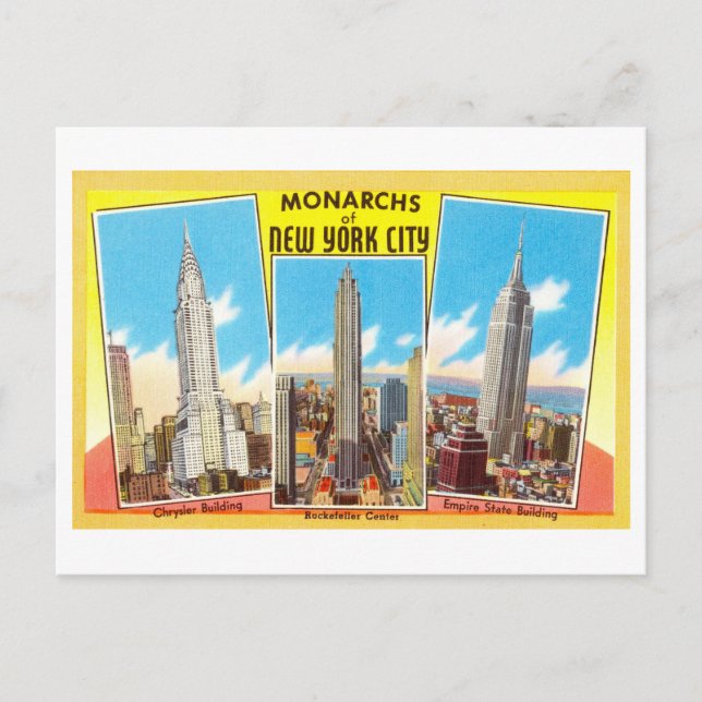Carte postale ancienne d'un gratte-ciel de New Yor (Devant)