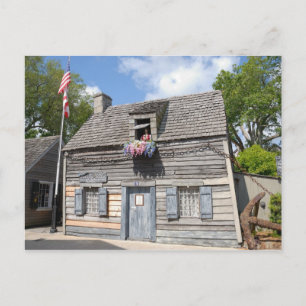 Carte Postale Ancienne école en bois