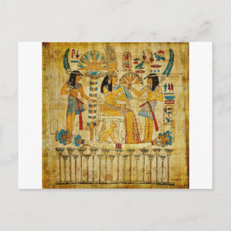 Carte Postale Ancienne Egypte Tapestry Scroll Heirogliphics
