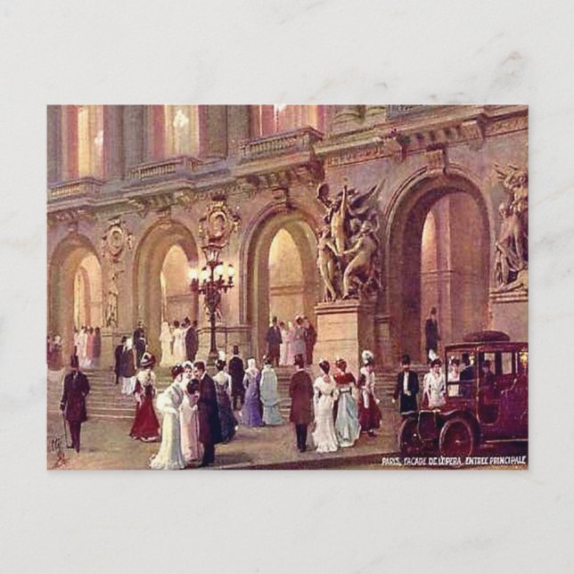 Carte postale ancienne - Entrée principale de l'Op (Devant)