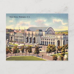 Carte postale ancienne - Gare centrale de Washingt
