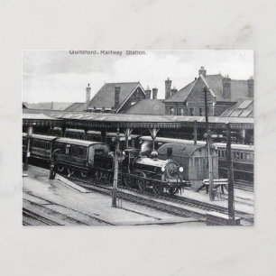 Carte postale ancienne - Gare de Guildford