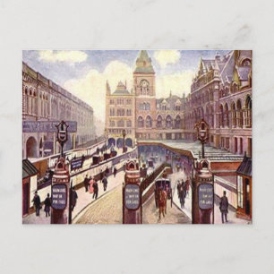 Carte postale ancienne - Gare de Liverpool Street,