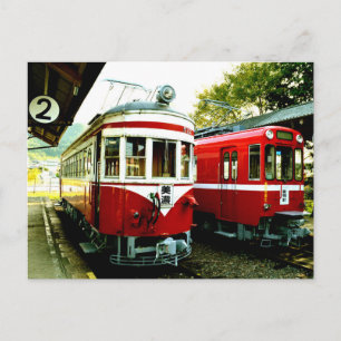 Carte Postale Ancienne gare de Mino, Japon