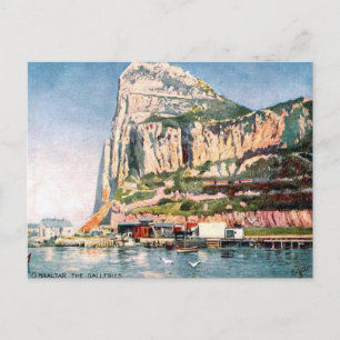 Carte postale ancienne - Gibraltar - les Galeries