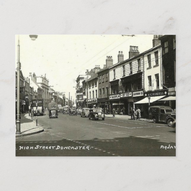 Carte postale ancienne - High Street, Doncaster, Y (Devant)