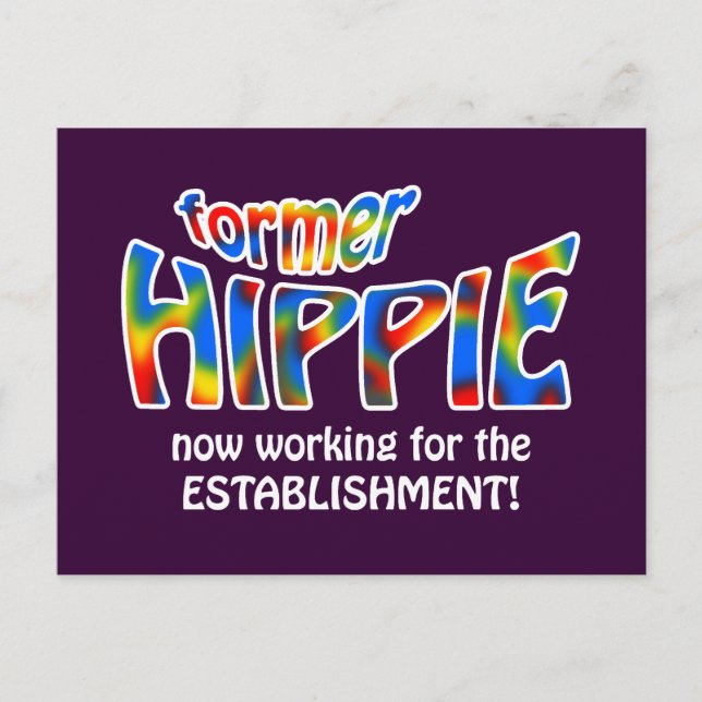 Carte Postale Ancienne hippie (Devant)