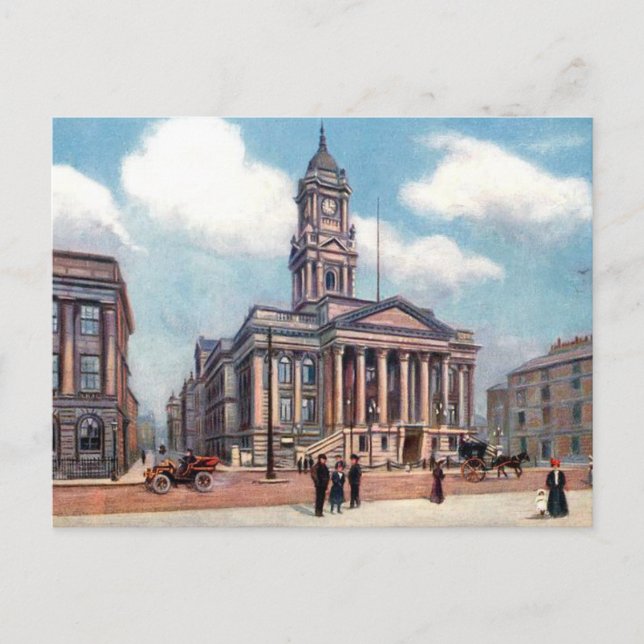 Carte postale ancienne - Hôtel de ville de Birkenh (Devant)