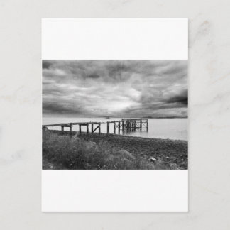 Carte Postale Ancienne jetée à Aberdour Silver Sand Beach, Écoss