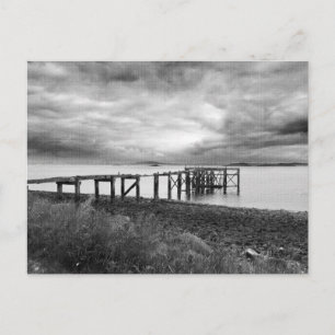 Carte Postale Ancienne jetée à Aberdour Silver Sand Beach, Écoss