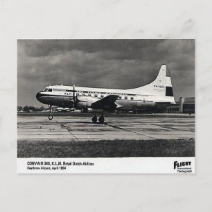 Carte postale ancienne - KLM Convair 340