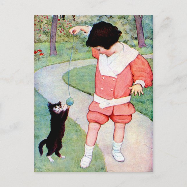 CARTE POSTALE ANCIENNE "MEILLEURES AMIES" FILLE JO (Devant)