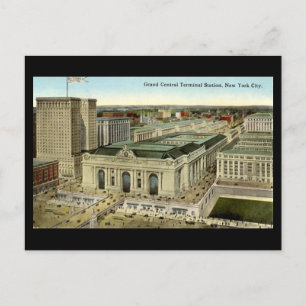 Carte postale ancienne, New York City, gare de Gra