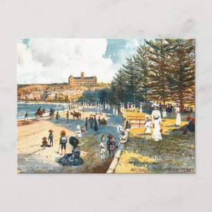 Carte postale ancienne - Plage de Manly, Sydney, N